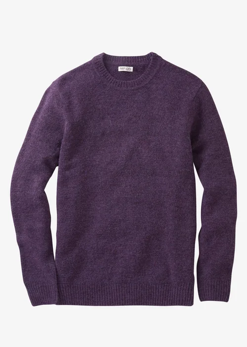 Cotton Traders Blackcurrant Cosy Knit Crew Neck Jumper - L Image 4