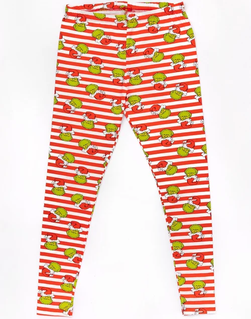 Vanilla Underground The Grinch Unisex Red Merry Grinchmas Slogan Long Sleeve Long Leg Pyjama Set (S-XL) - XL Image 5