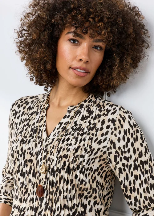 Cotton Traders Stone Printed Crinkle Tunic - 20 Image 4