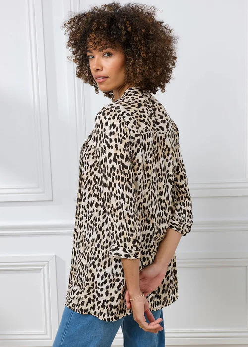 Cotton Traders Stone Printed Crinkle Tunic - 20 Image 3