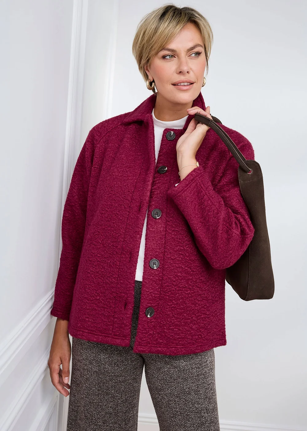 Cotton Traders Ruby Textured Jacket - 16 Image 1