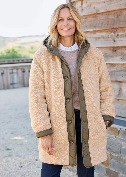 Cotton Traders Deep Khaki Reversible Coat - 22 Image 2