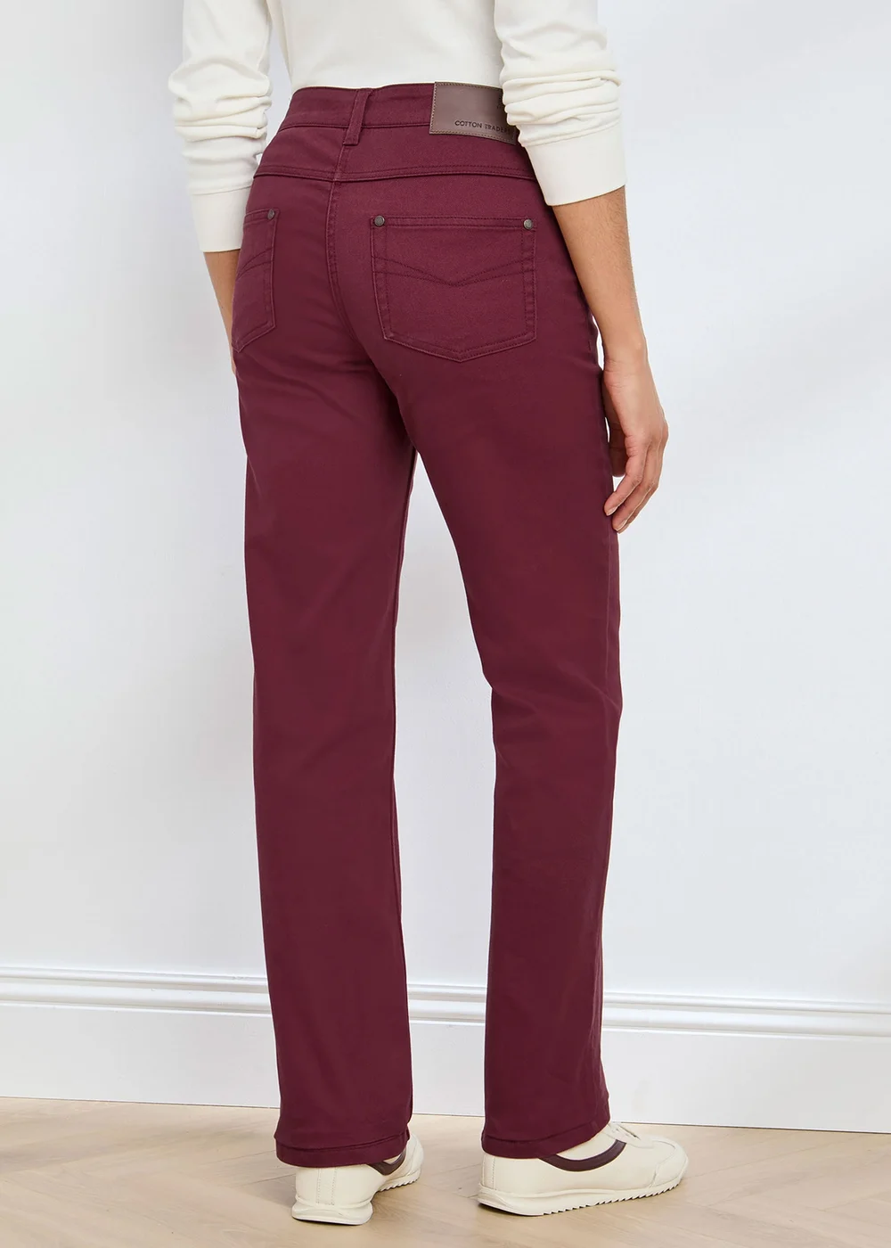 Cotton Traders Bordeaux Womens Coloured Jeans - 8/L27 Image 3