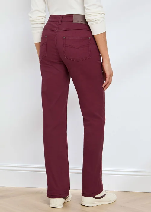 Cotton Traders Bordeaux Womens Coloured Jeans - 8/L27 Image 3