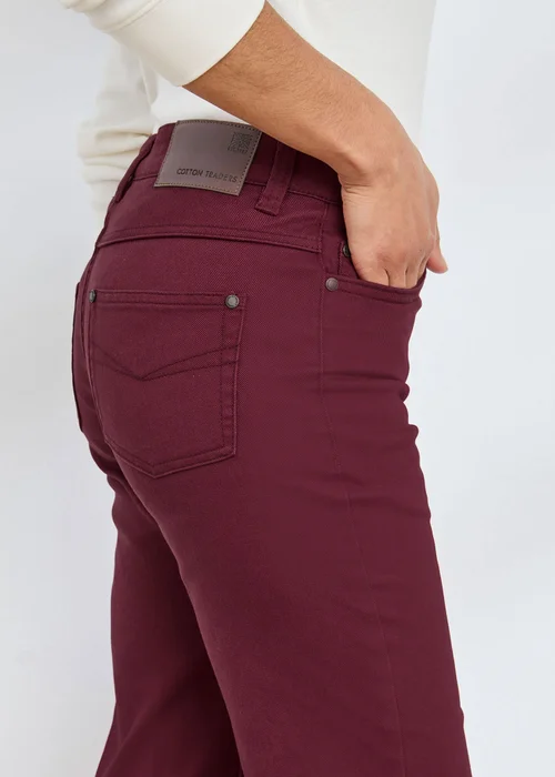 Cotton Traders Bordeaux Womens Coloured Jeans - 8/L27 Image 4
