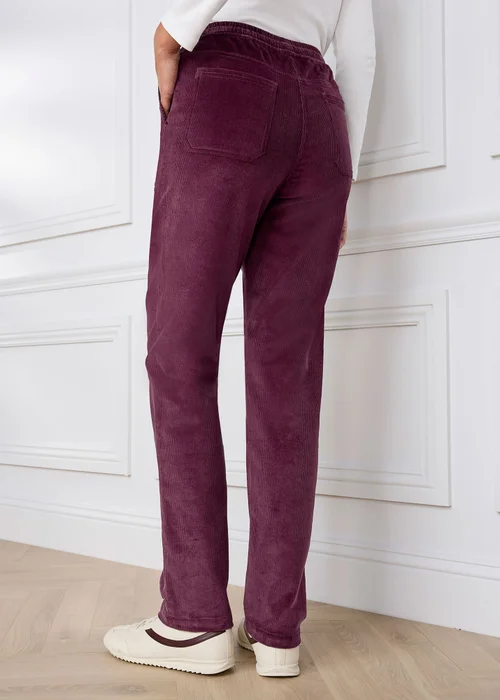 Cotton Traders Mulberry Cord Pull On Trousers - 22/L29 Image 3