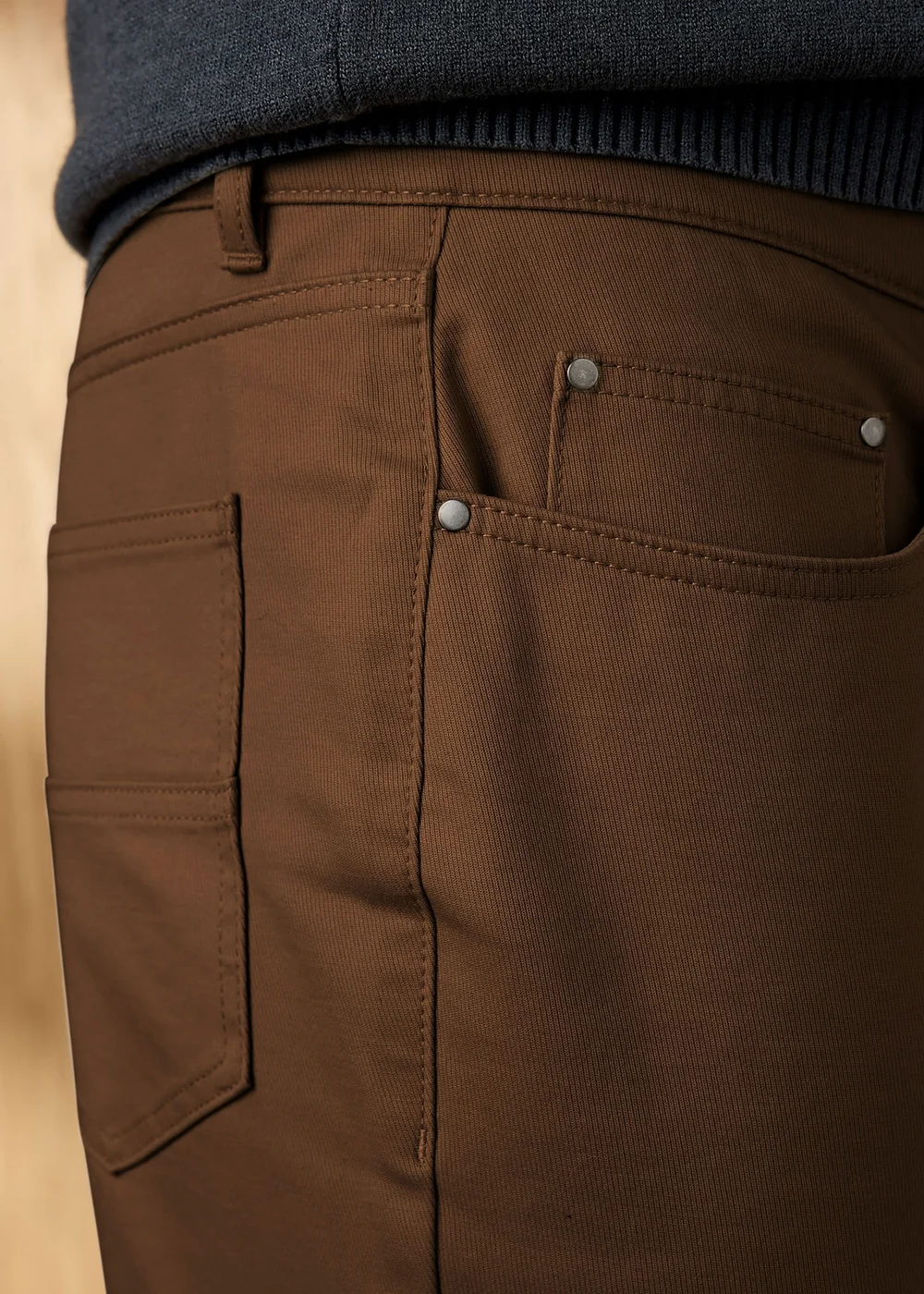 Cotton Traders Dark Brown Signature Twill Trouser - 36/L29 Image 4