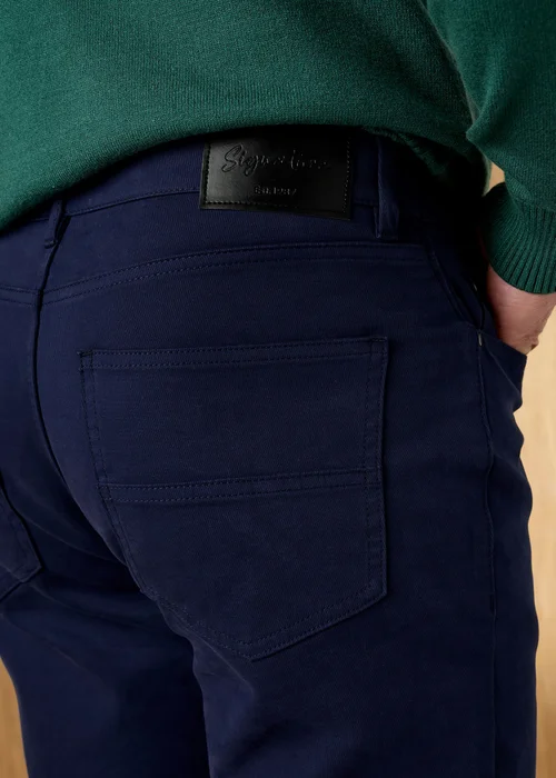 Cotton Traders Navy Signature Twill Trouser - 46/L27 Image 4
