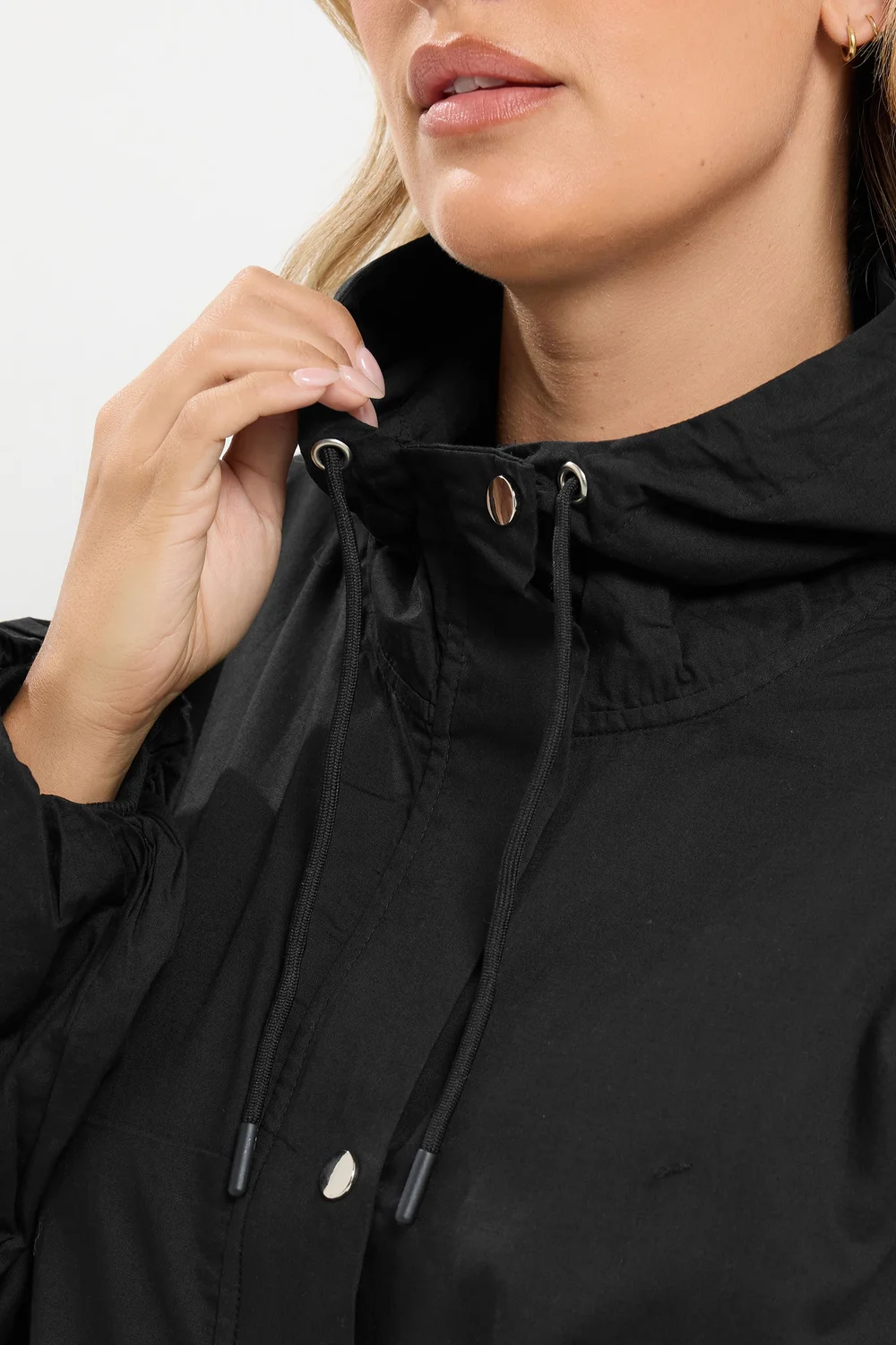 Yours Curve Black Utility Cotton Jacket - 14 Image 5