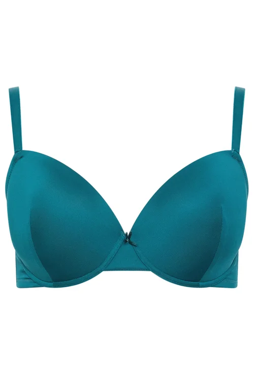 Yours Curve Teal Green Underwire T-Shirt Bra - 46F Image 5