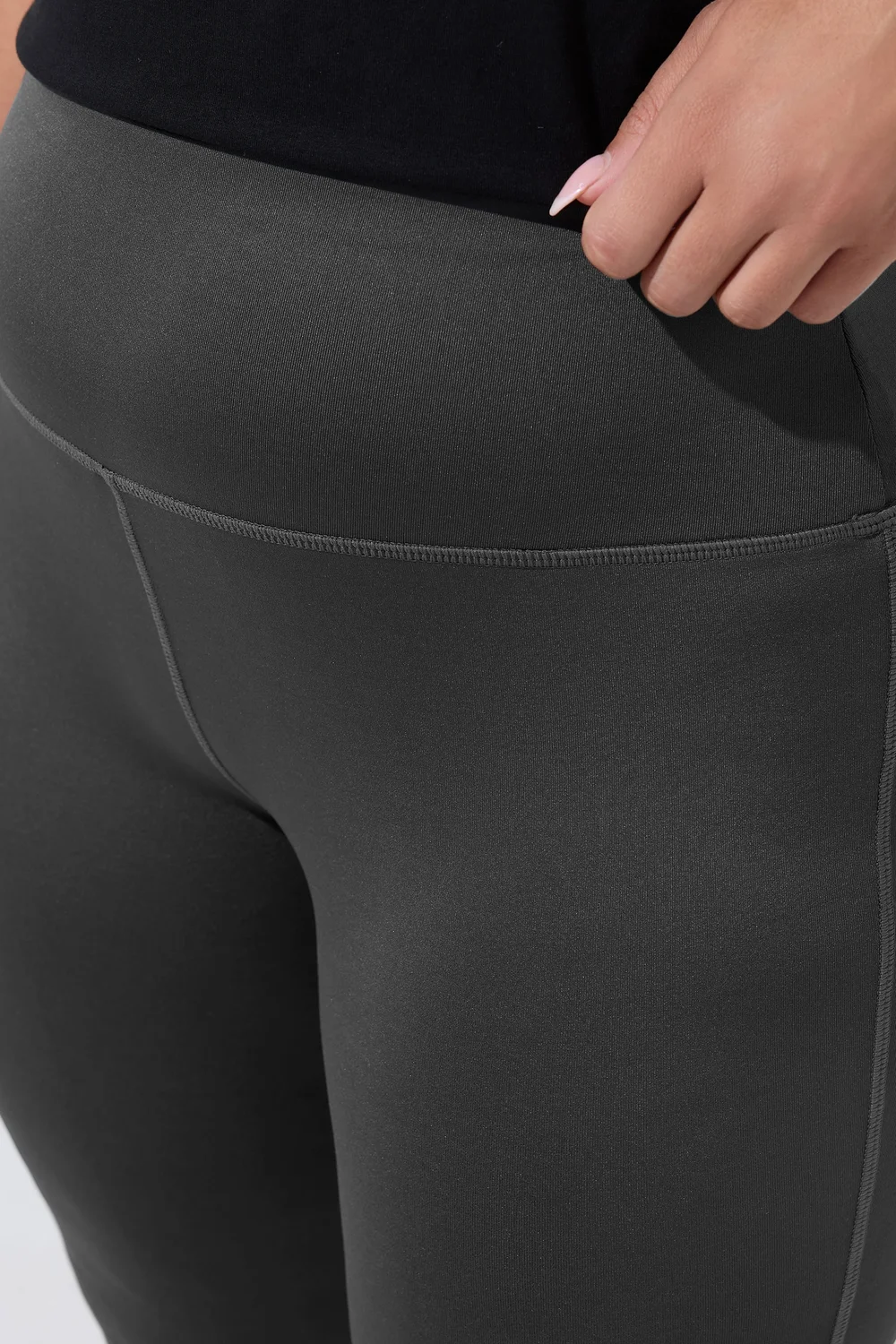 Yours Curve Grey Active Flared Leggings - 12 Image 5