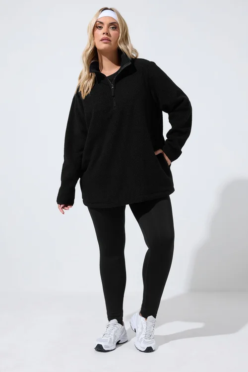Yours Curve Black Active Leggings - 18 Image 4