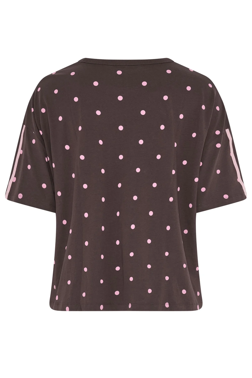 Yours Active Curve Chocolate Brown Polka Dot T-Shirt - 18 Image 4