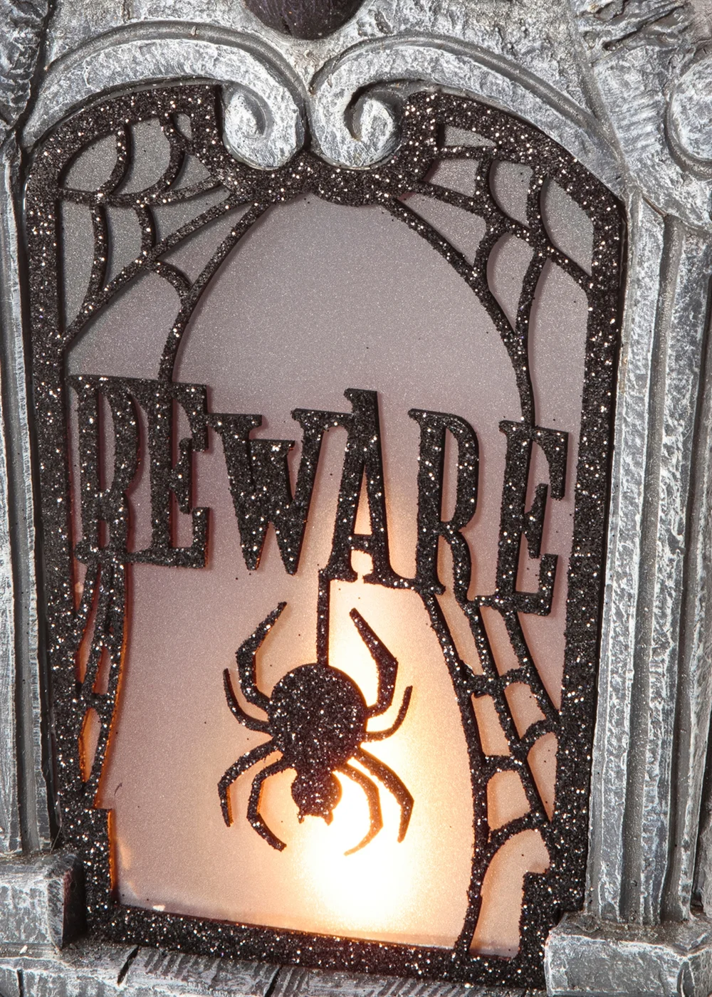 Premier Decorations Battery Operated TableTop Beware Fireplace with LED Flame - One Size Image 2