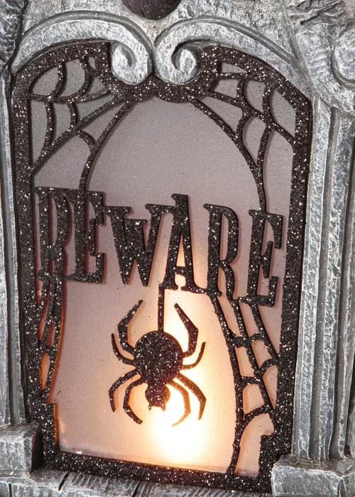 Premier Decorations Battery Operated TableTop Beware Fireplace with LED Flame - One Size Image 2