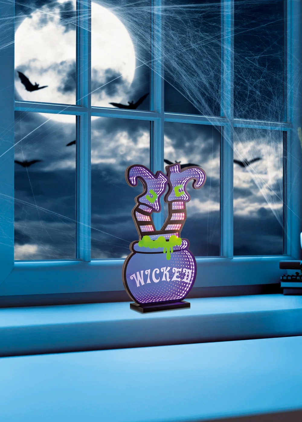 Premier Decorations Lit Infinity Mirror Witches Legs - One Size Image 2