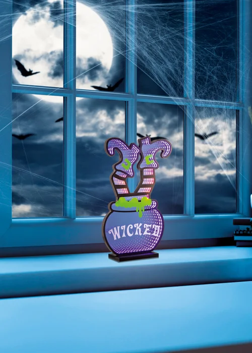 Premier Decorations Lit Infinity Mirror Witches Legs - One Size Image 2