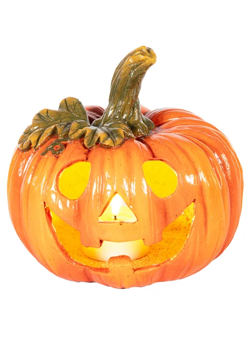 Premier Decorations Magnesia Halloween Pumpkin Candle Holder - One Size Image 1