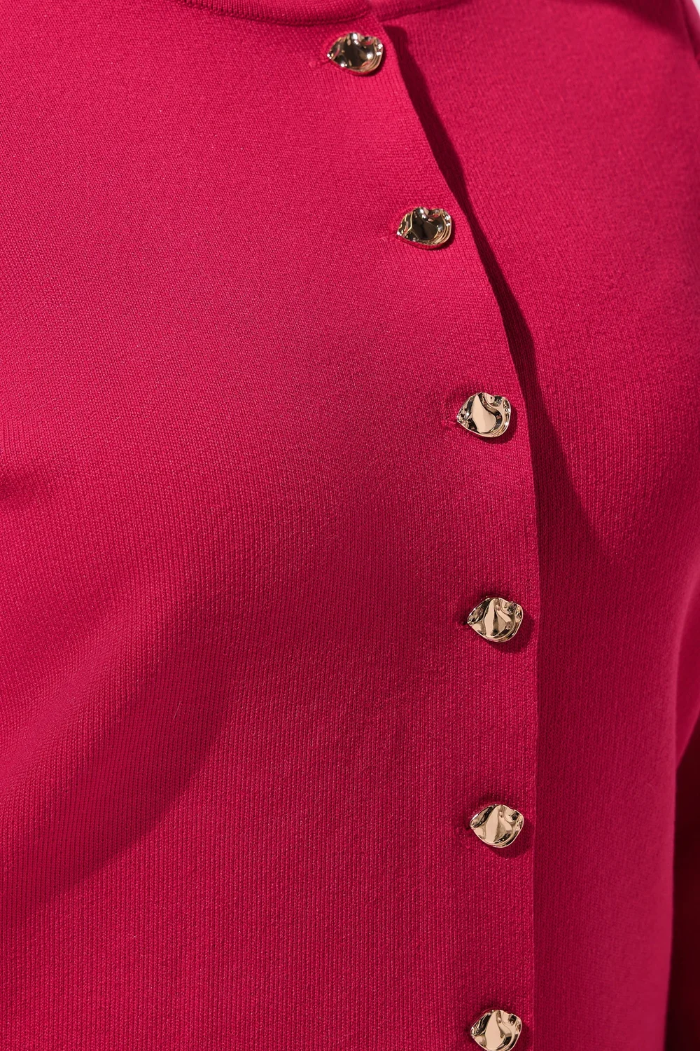 Yours Limited Curve Red Compacted Knit Cardigan - 12 Image 5