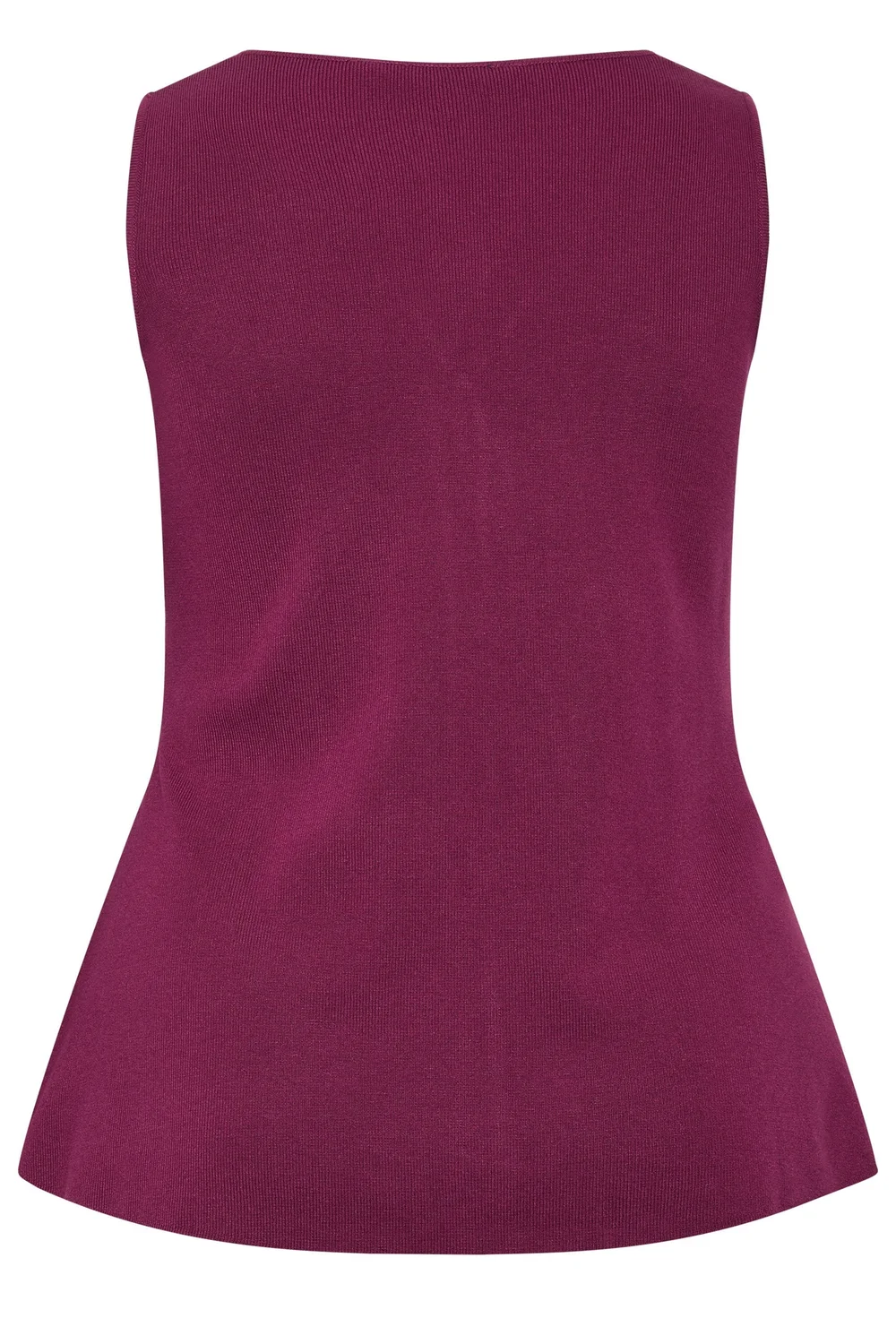 Yours Limited Curve Burgundy Red Flare Hem Waistcoat - 26-28 Image 5