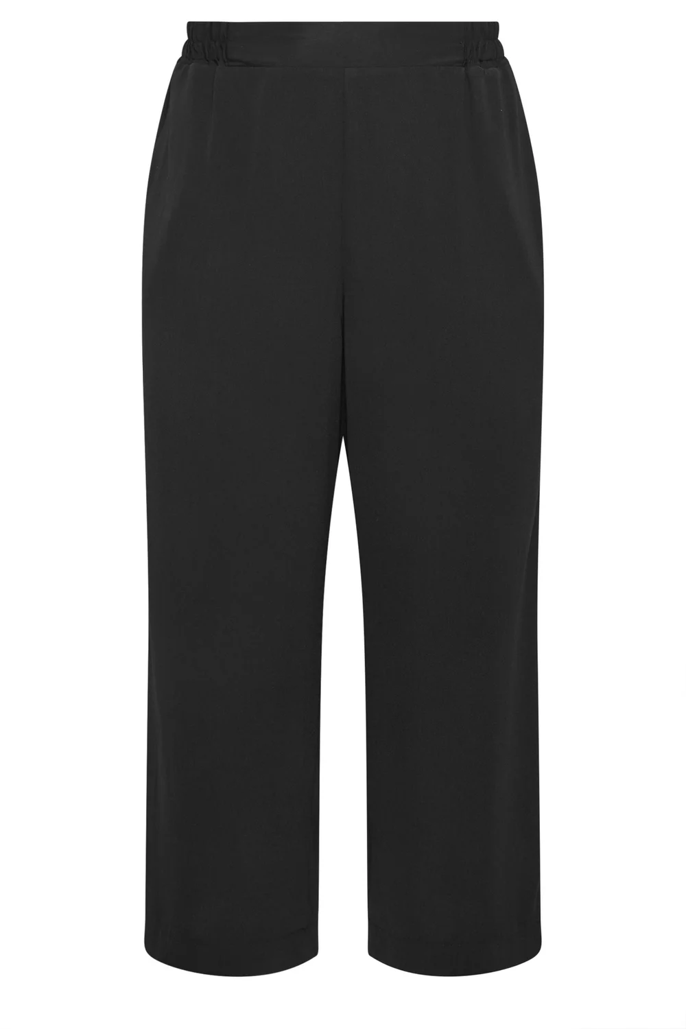 Yours Curve Black Elasticated Waist Trousers - 26-28 Image 5