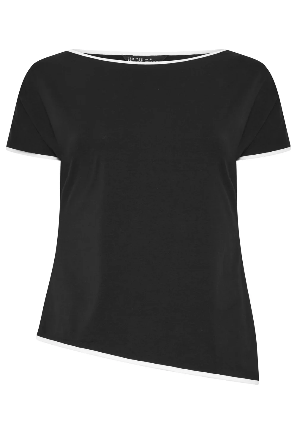 Yours Limited Curve Black Contrast Trim Top - 10 Image 5