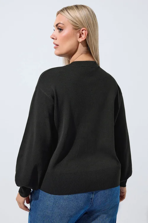 Yours Limited Curve Black Cardigan - 10-12 Image 3
