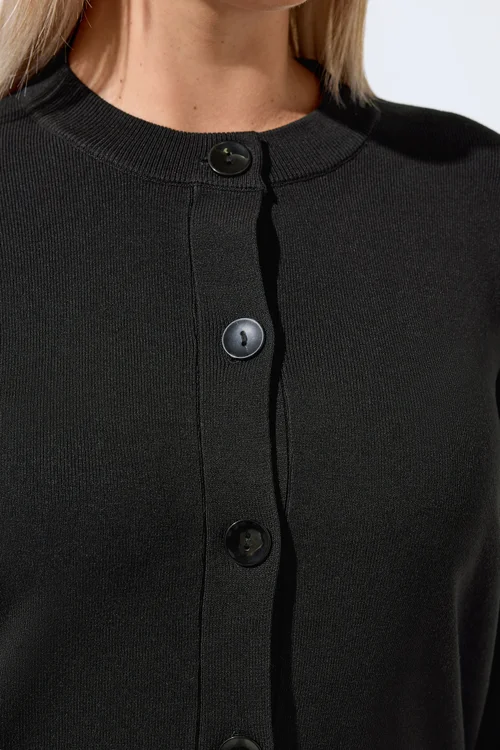 Yours Limited Curve Black Cardigan - 10-12 Image 4