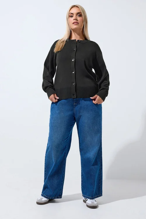 Yours Limited Curve Black Cardigan - 10-12 Image 2