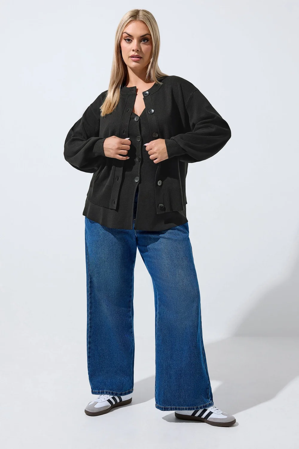 Yours Limited Curve Black Cardigan - 10-12 Image 5