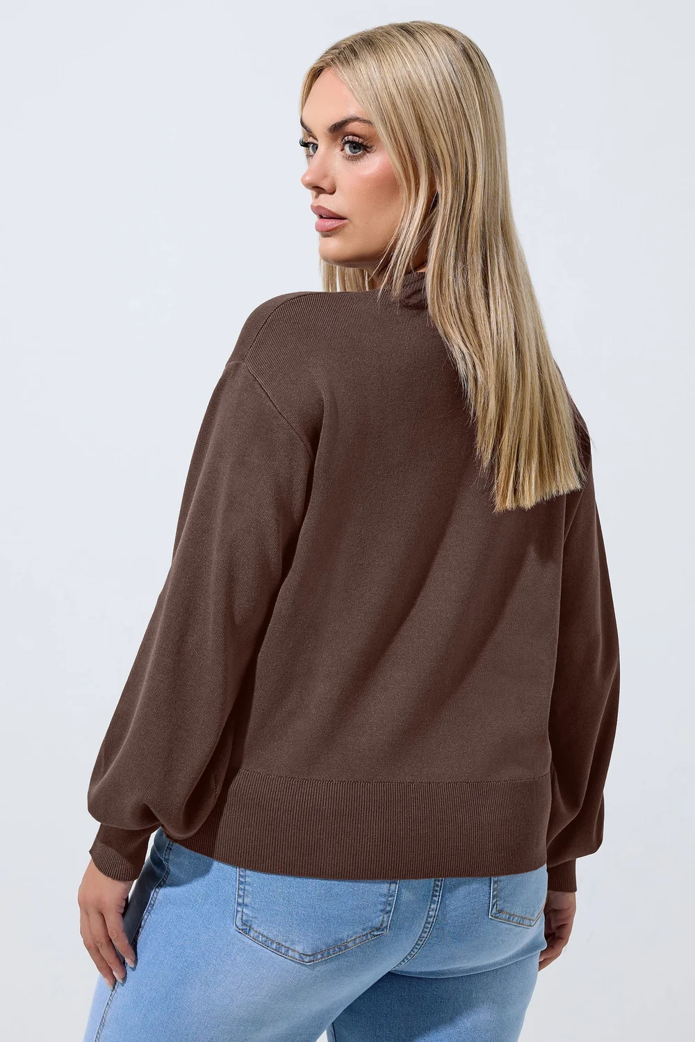 Yours Limited Curve Chocolate Brown Cardigan - 22-24 Image 3