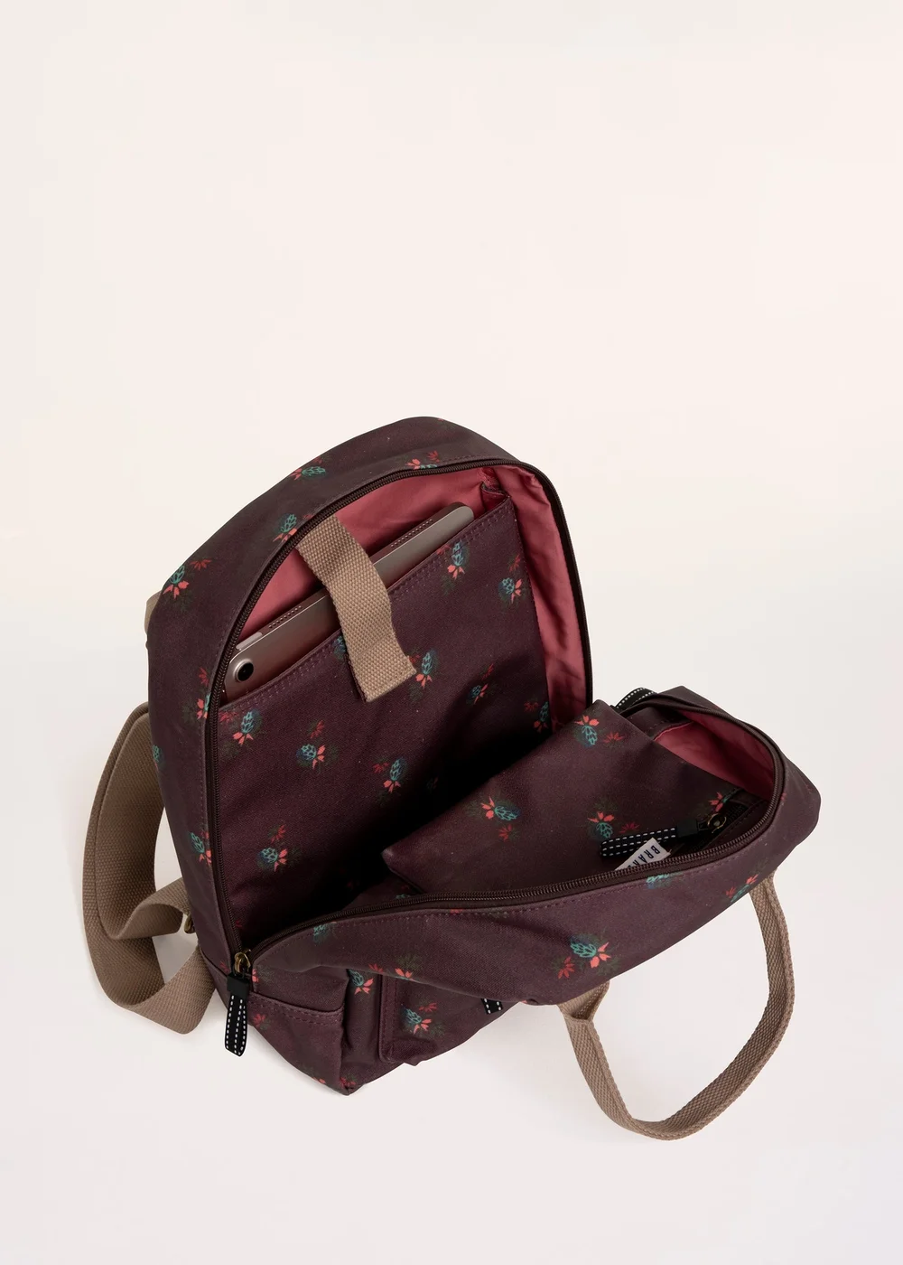 Brakeburn Plum Megan Hazelwood Printed Backpack - One Size Image 5