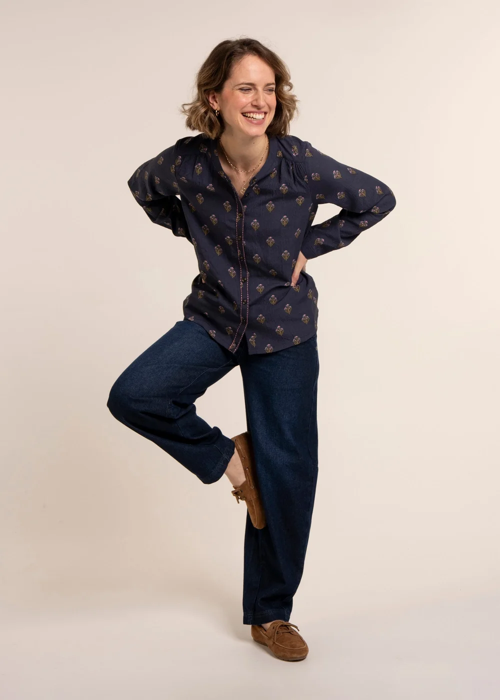 Brakeburn Navy Calista Blouse - 14 Image 1