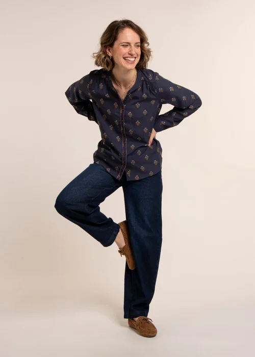 Brakeburn Navy Calista Blouse - 14 Image 1