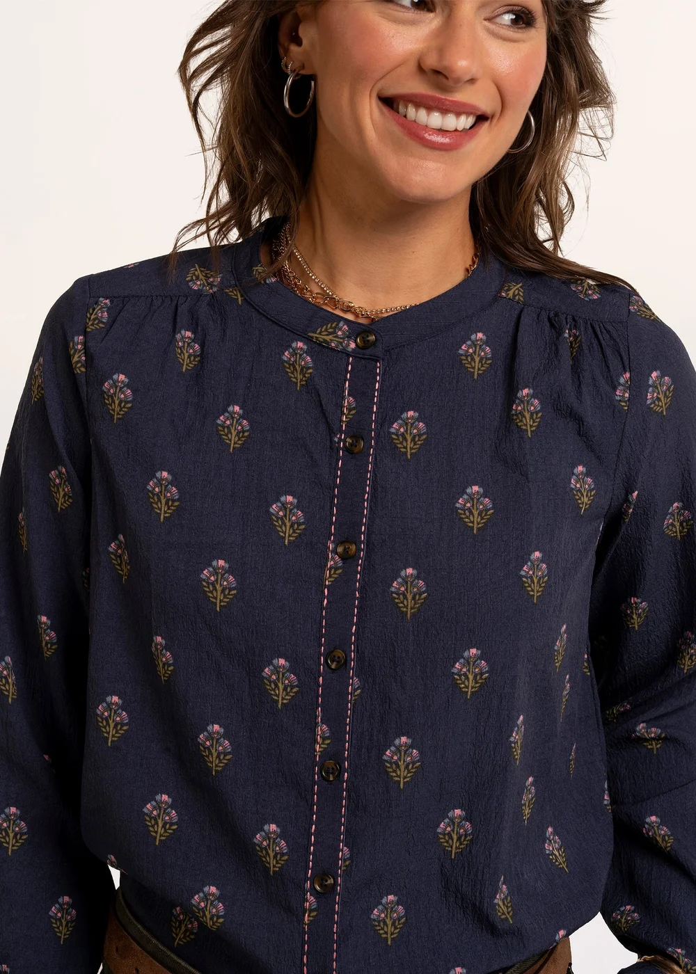 Brakeburn Navy Calista Blouse - 14 Image 4