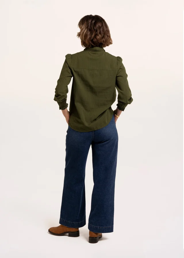 Brakeburn Khaki Ailana Blouse