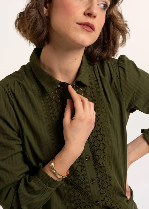Brakeburn Khaki Ailana Blouse - 12 Image 4