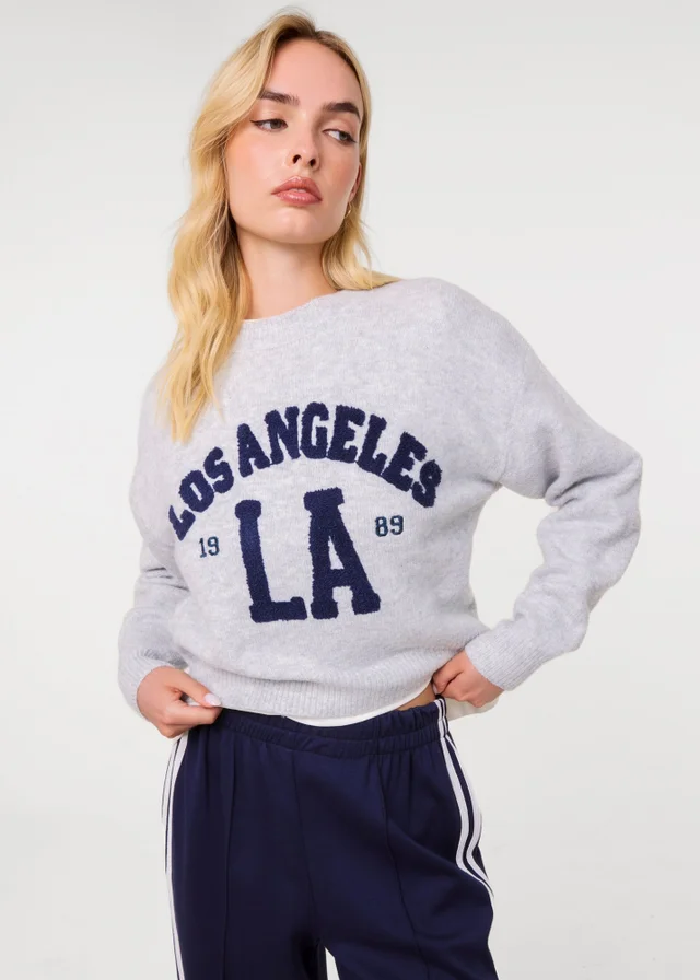 Pink Vanilla Grey Los Angeles Jumper