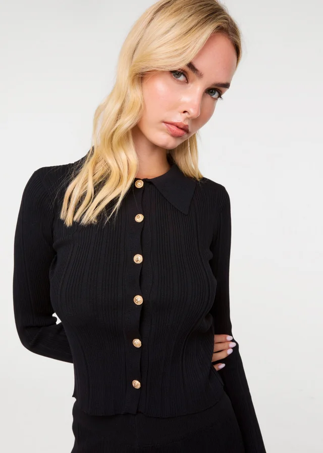 Pink Vanilla Black Textured Shirt And Wide Leg Trousers Set