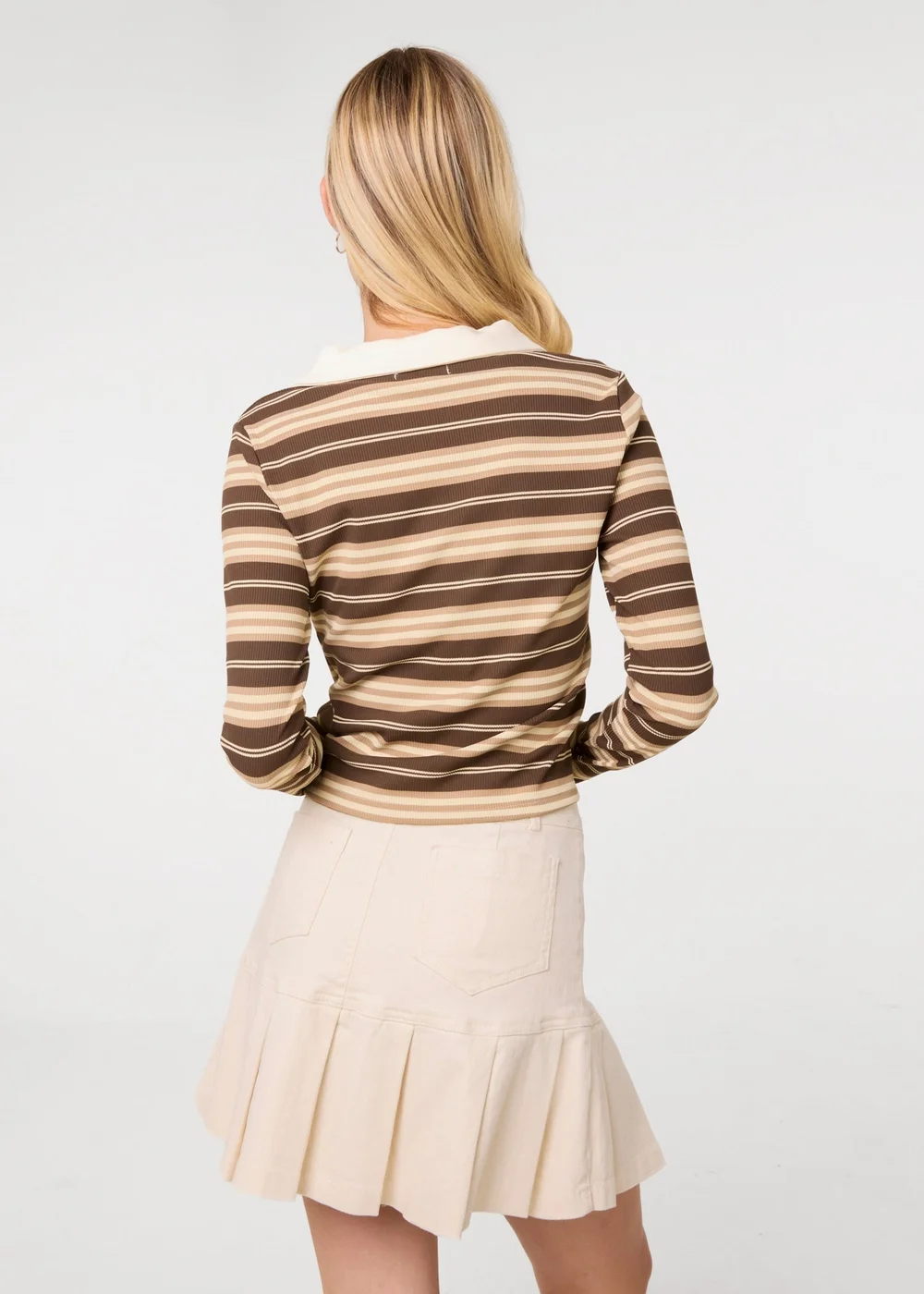 Pink Vanilla Multi Stripe Rugby Top - M/L Image 4
