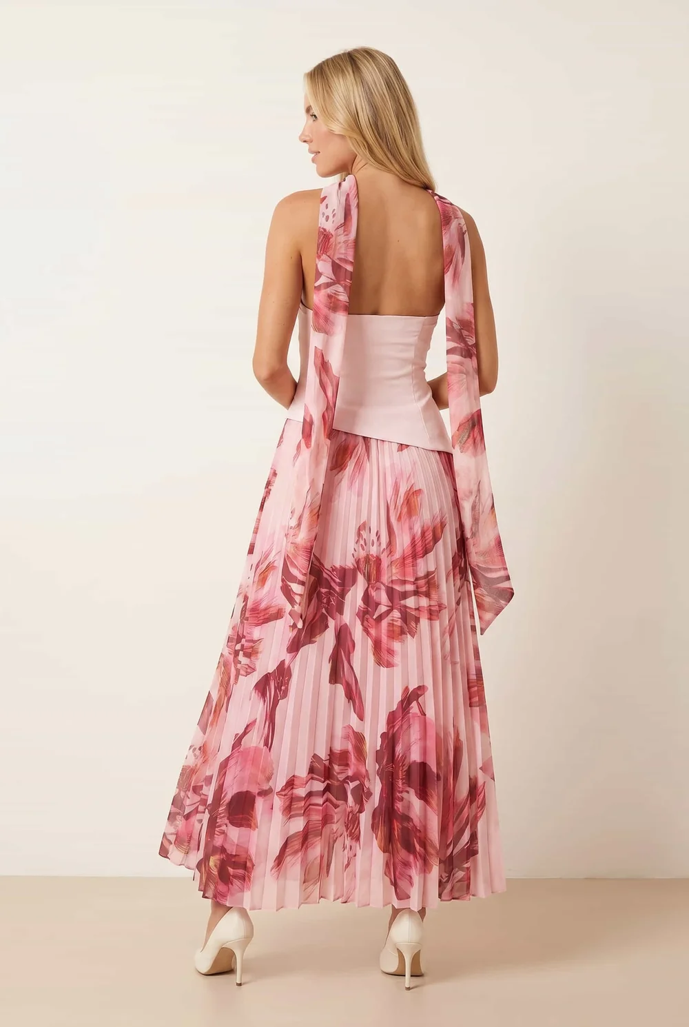 Style Cheat Pink Madelaine Bandeau Midi Dress - 12 Image 4