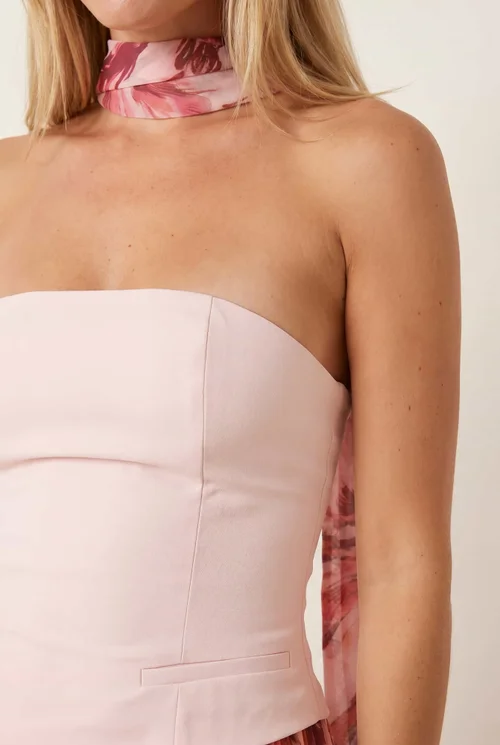 Style Cheat Pink Madelaine Bandeau Midi Dress - 12 Image 3