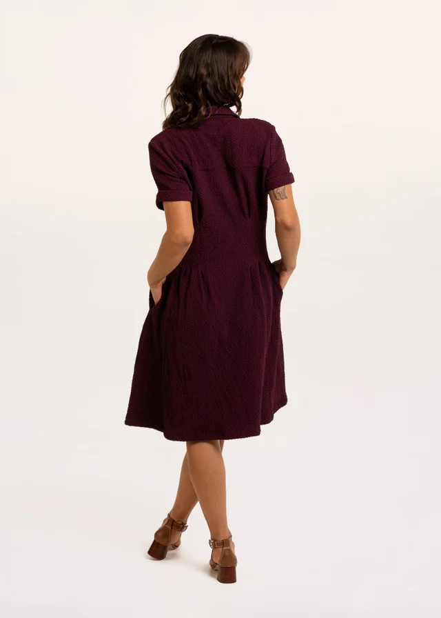 Brakeburn Burgundy Antonia Dress