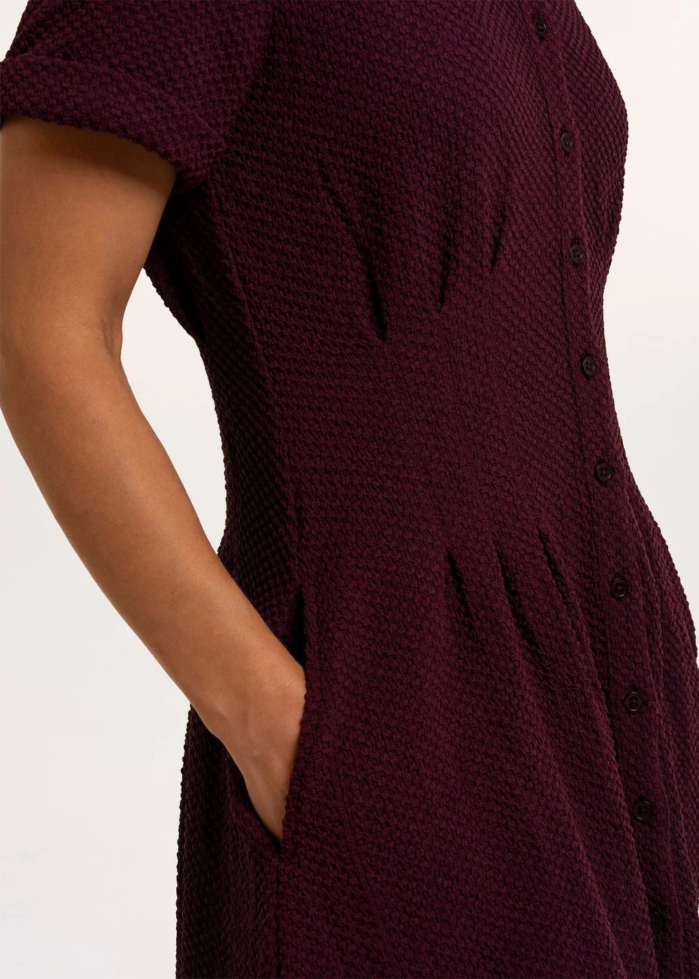 Brakeburn Burgundy Antonia Dress - 14 Image 4