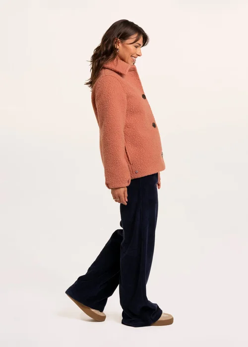 Brakeburn Pink Rose Bloucle Collared Coat - 12 Image 3