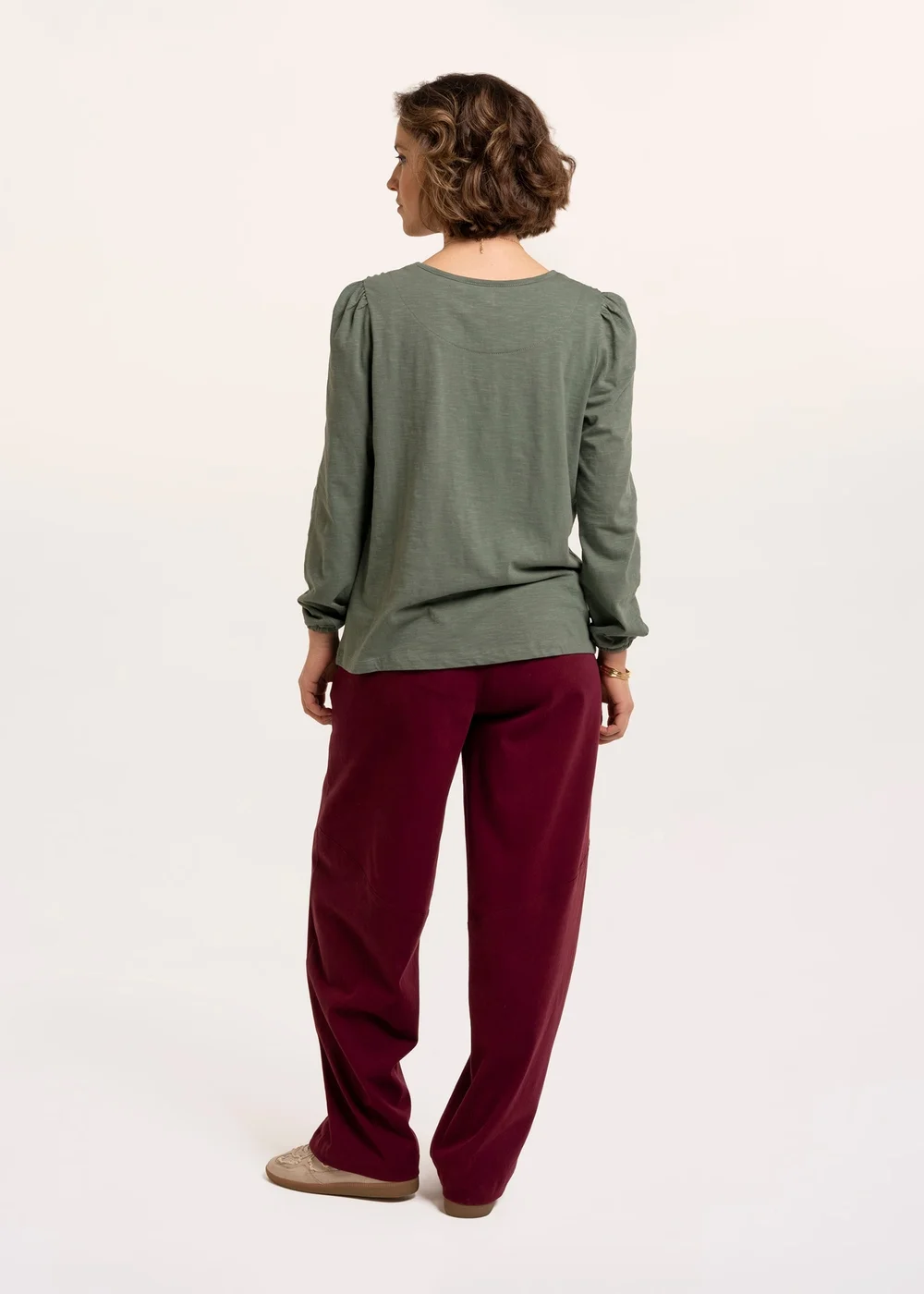 Brakeburn Green Zofia Ladder Trim Long Sleeve T-Shirt - 12 Image 2