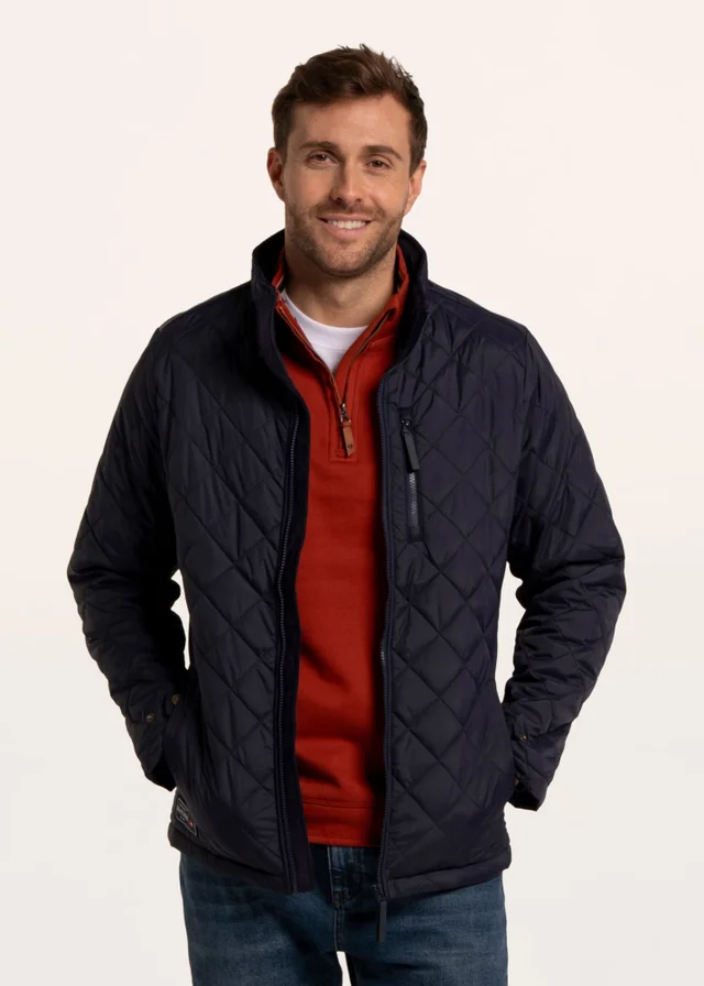 Brakeburn Navy Barons Diamon Quilted Jacket