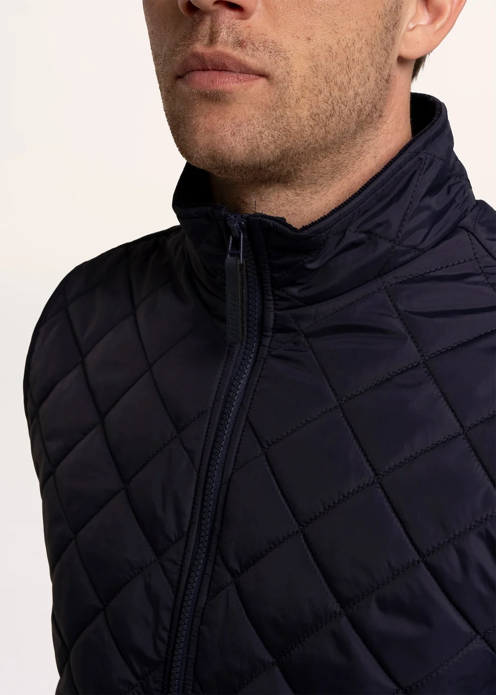 Brakeburn Navy Bayswater Bomber Rib Collar Gilet - L Image 4