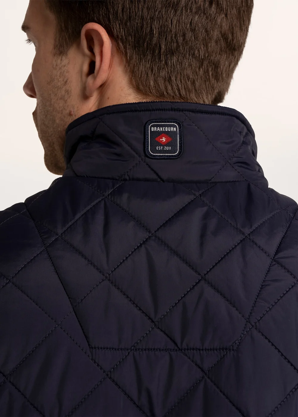 Brakeburn Navy Bayswater Bomber Rib Collar Gilet - L Image 5
