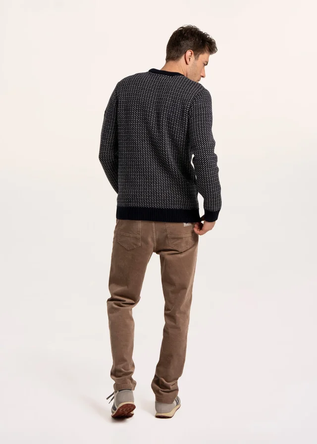 Brakeburn Navy Scandi Knitted Jumper